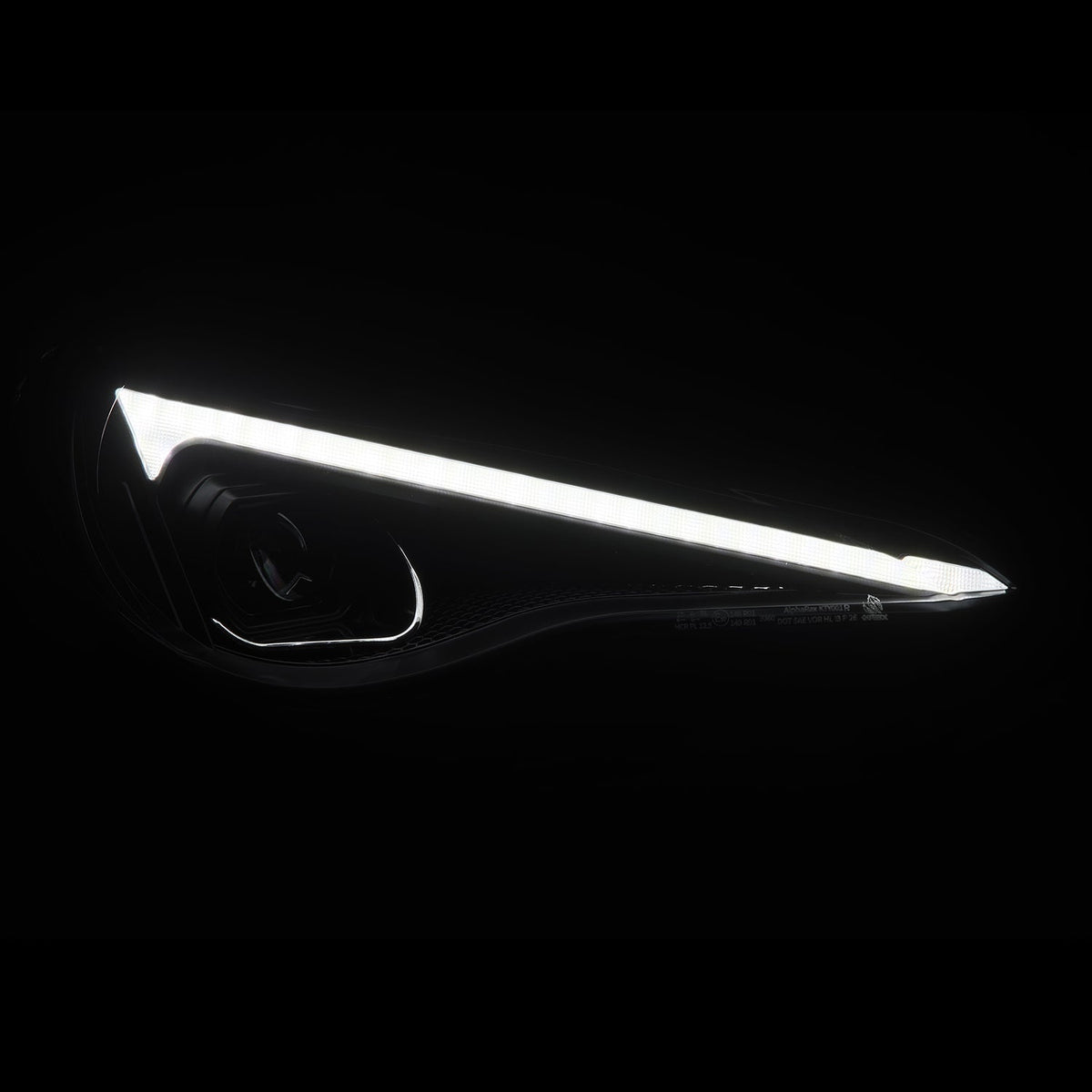 13-16 Scion FR-S / 17-20 Toyota 86 / 13-20 Subaru BRZ LUXX-Series LED Projector Headlights Alpha-Black - view 9
