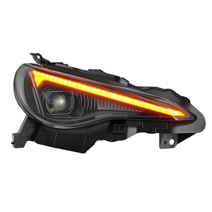 13-16 Scion FR-S / 17-20 Toyota 86 / 13-20 Subaru BRZ LUXX-Series LED Projector Headlights Alpha-Black - view 8