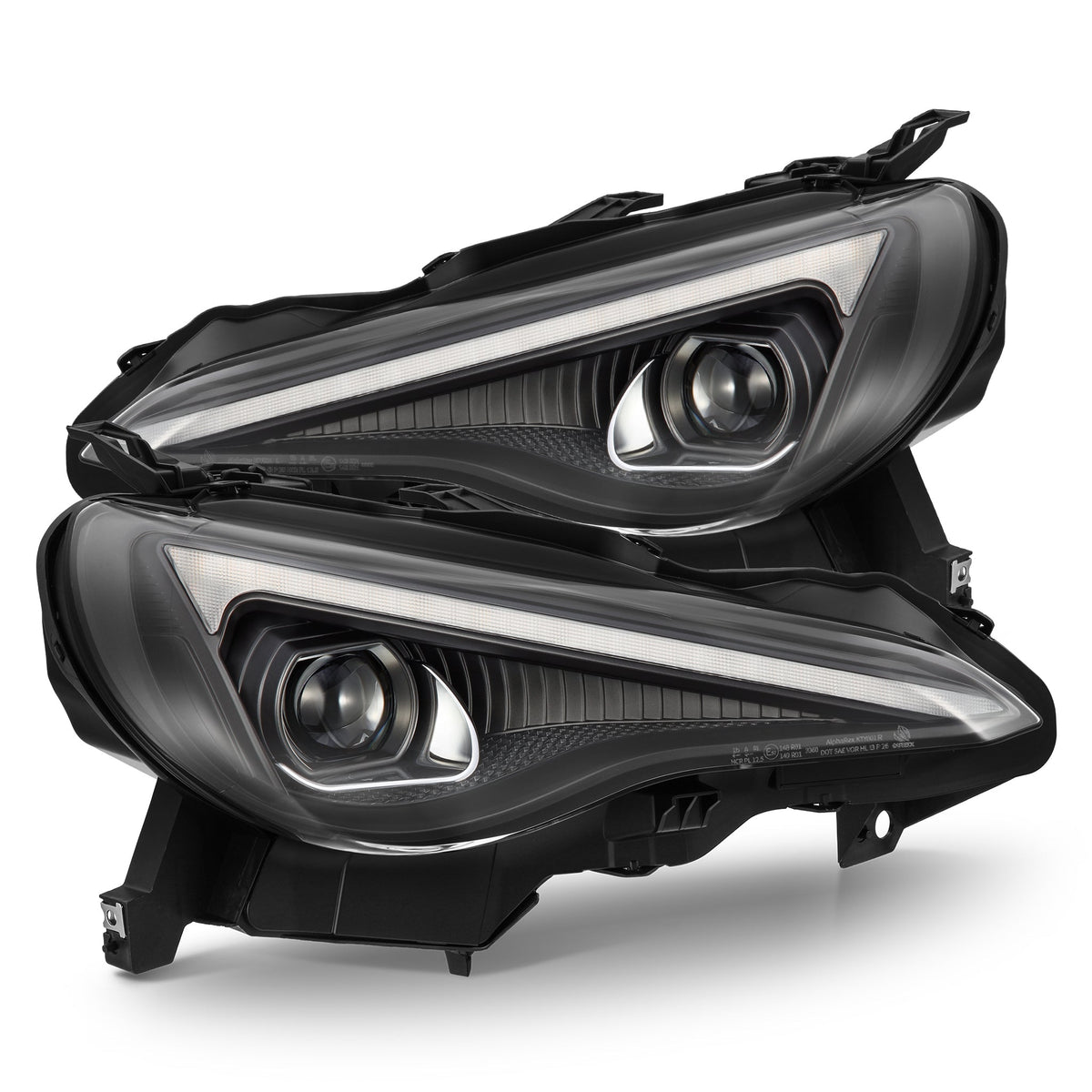 13-16 Scion FR-S / 17-20 Toyota 86 / 13-20 Subaru BRZ LUXX-Series LED Projector Headlights Black - view 1