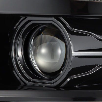 14-15 Chevrolet Silverado LUXX-Series LED Projector Headlights Alpha-Black - view 6