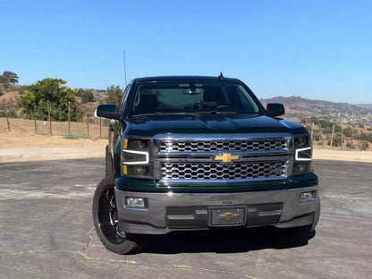 14-15 Chevrolet Silverado LUXX-Series LED Projector Headlights Chrome - view 2