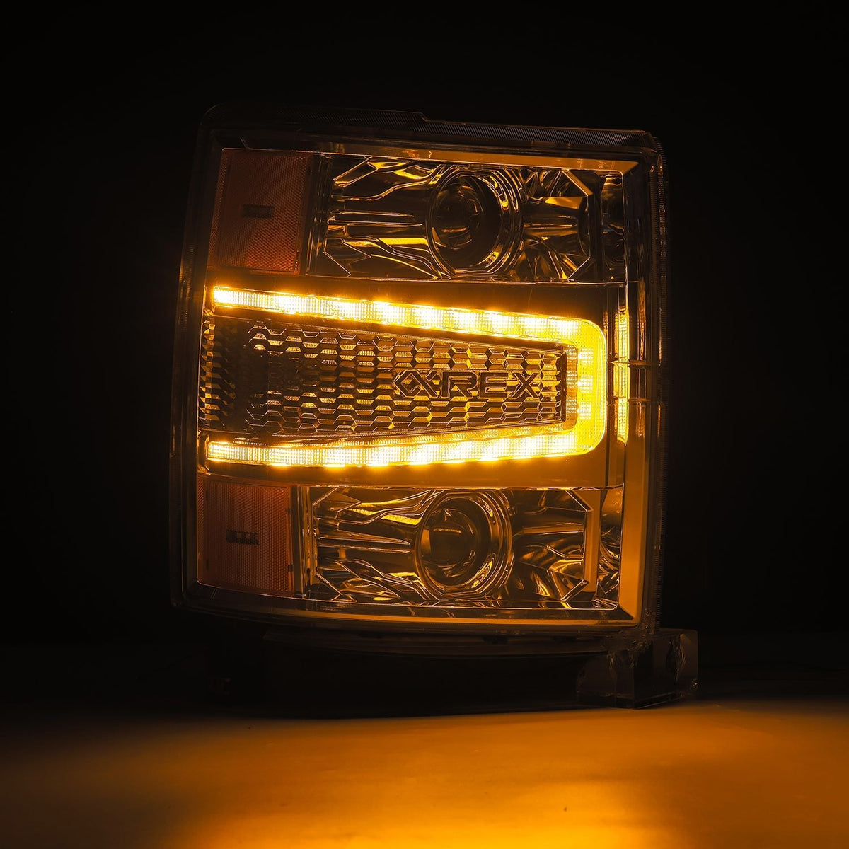 14-15 Chevrolet Silverado LUXX-Series LED Projector Headlights Chrome - view 5