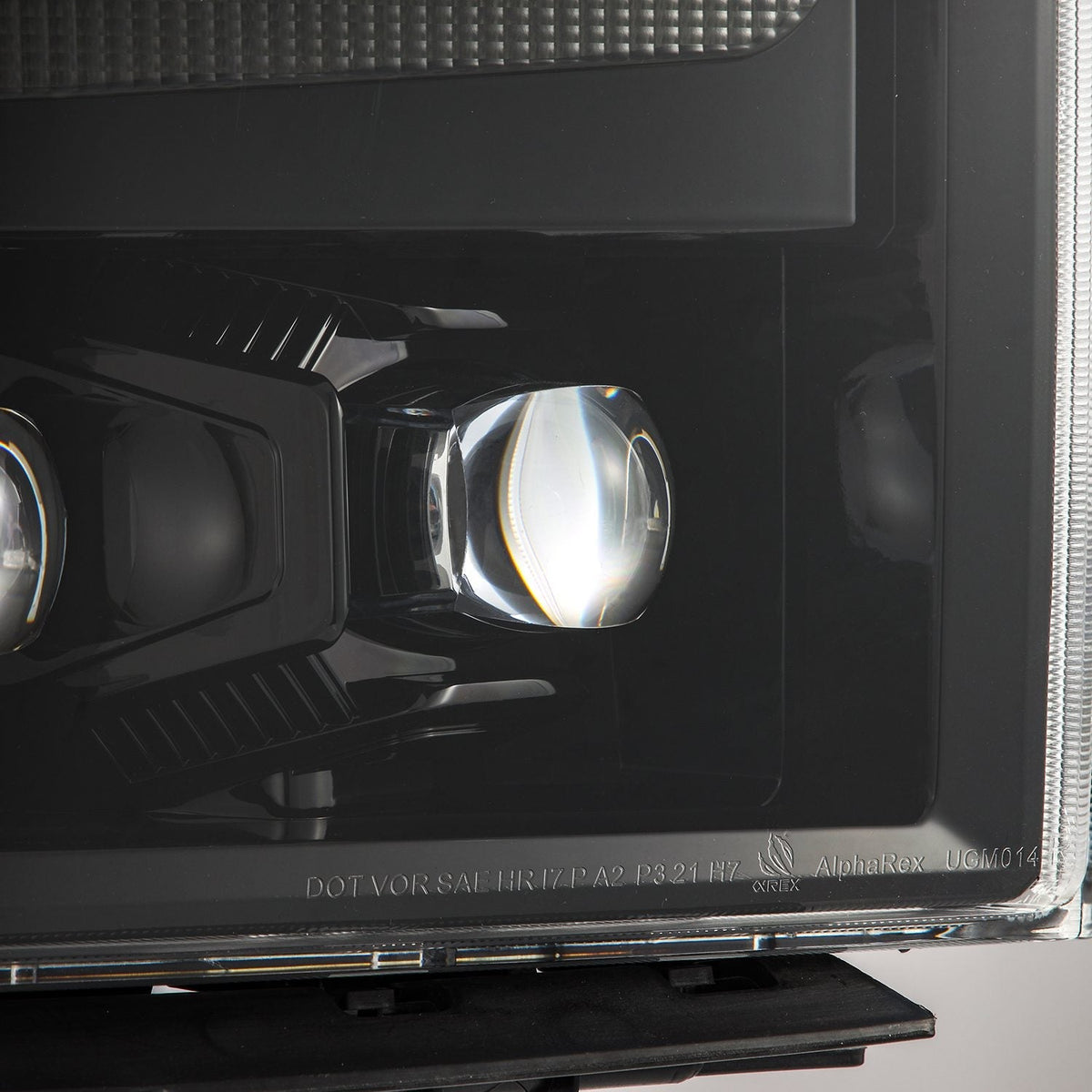14-15 Chevrolet Silverado NOVA-Series LED Projector Headlights Alpha-Black - view 7