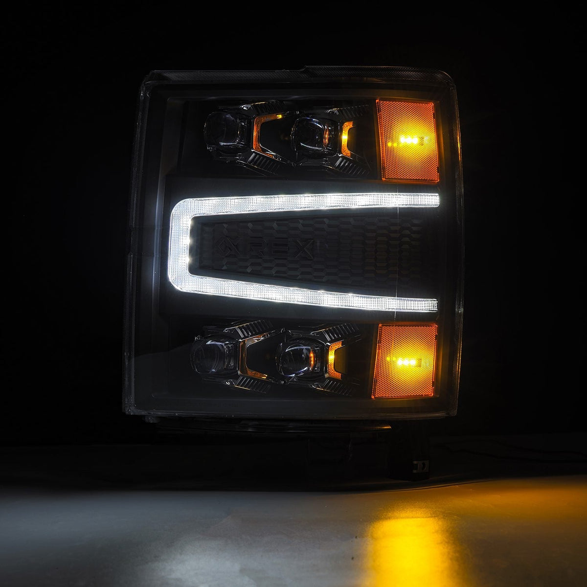 14-15 Chevrolet Silverado NOVA-Series LED Projector Headlights Black - view 5