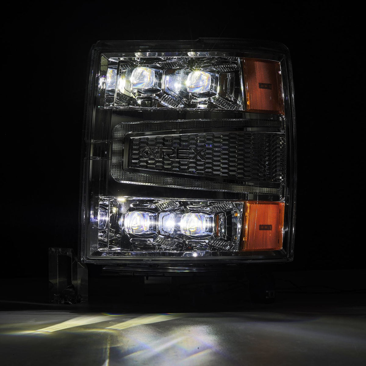 14-15 Chevrolet Silverado NOVA-Series LED Projector Headlights Chrome - view 6