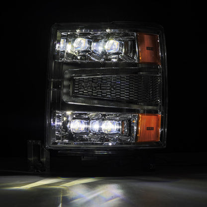 14-15 Chevrolet Silverado NOVA-Series LED Projector Headlights Chrome - view 6