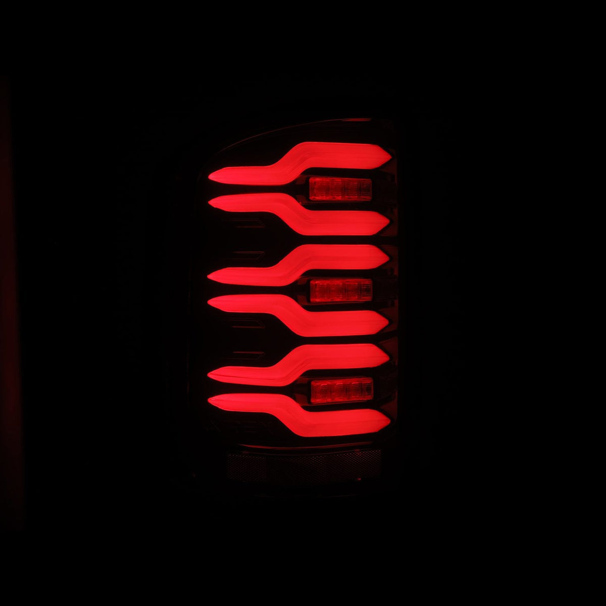14-18 GMC Sierra 1500/2500HD/3500HD LUXX-Series LED Tail Lights Black-Red - view 3