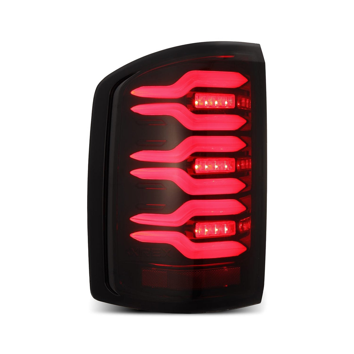14-18 GMC Sierra 1500/2500HD/3500HD LUXX-Series LED Tail Lights Black-Red - view 2