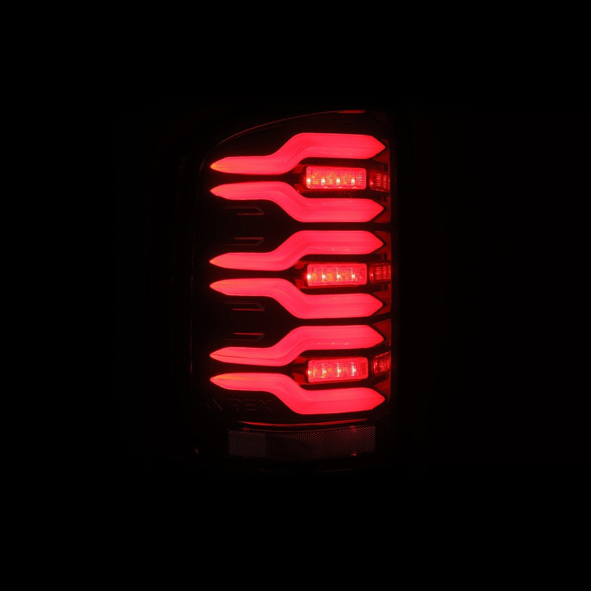14-18 GMC Sierra 1500/2500HD/3500HD LUXX-Series LED Tail Lights Black-Red - view 4