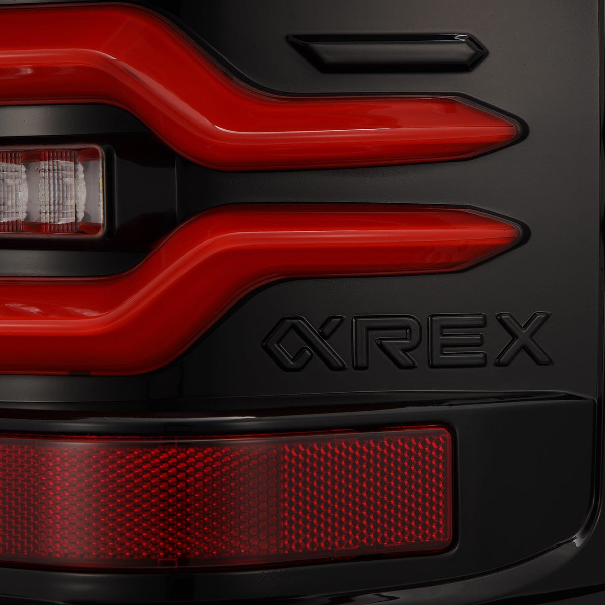 14-18 GMC Sierra 1500/2500HD/3500HD LUXX-Series LED Tail Lights Black-Red - view 7