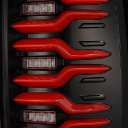 14-18 GMC Sierra 1500/2500HD/3500HD LUXX-Series LED Tail Lights Black-Red - view 6