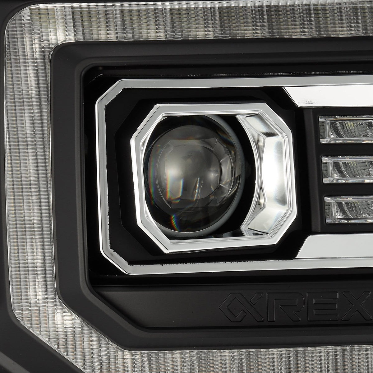 14-18 GMC Sierra LUXX-Series LED Projector Headlights Black - view 6