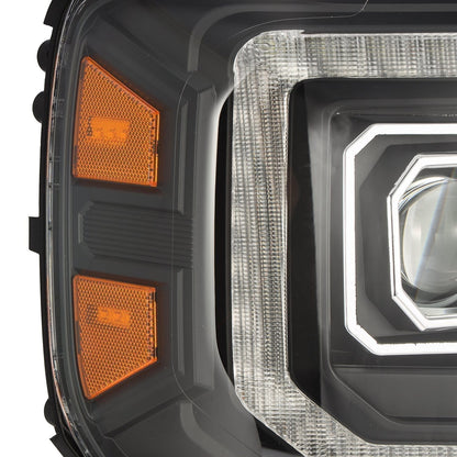14-18 GMC Sierra LUXX-Series LED Projector Headlights Black - view 5