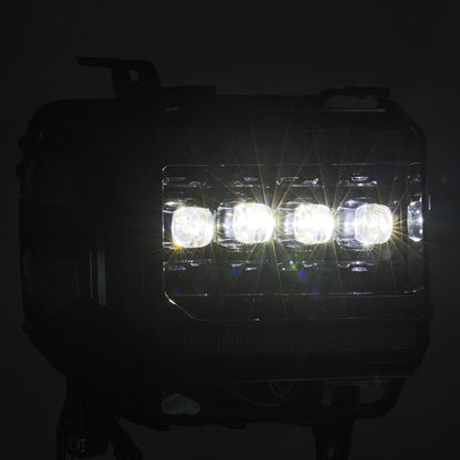 14-18 GMC Sierra NOVA-Series LED Projector Headlights Alpha-Black - view 7