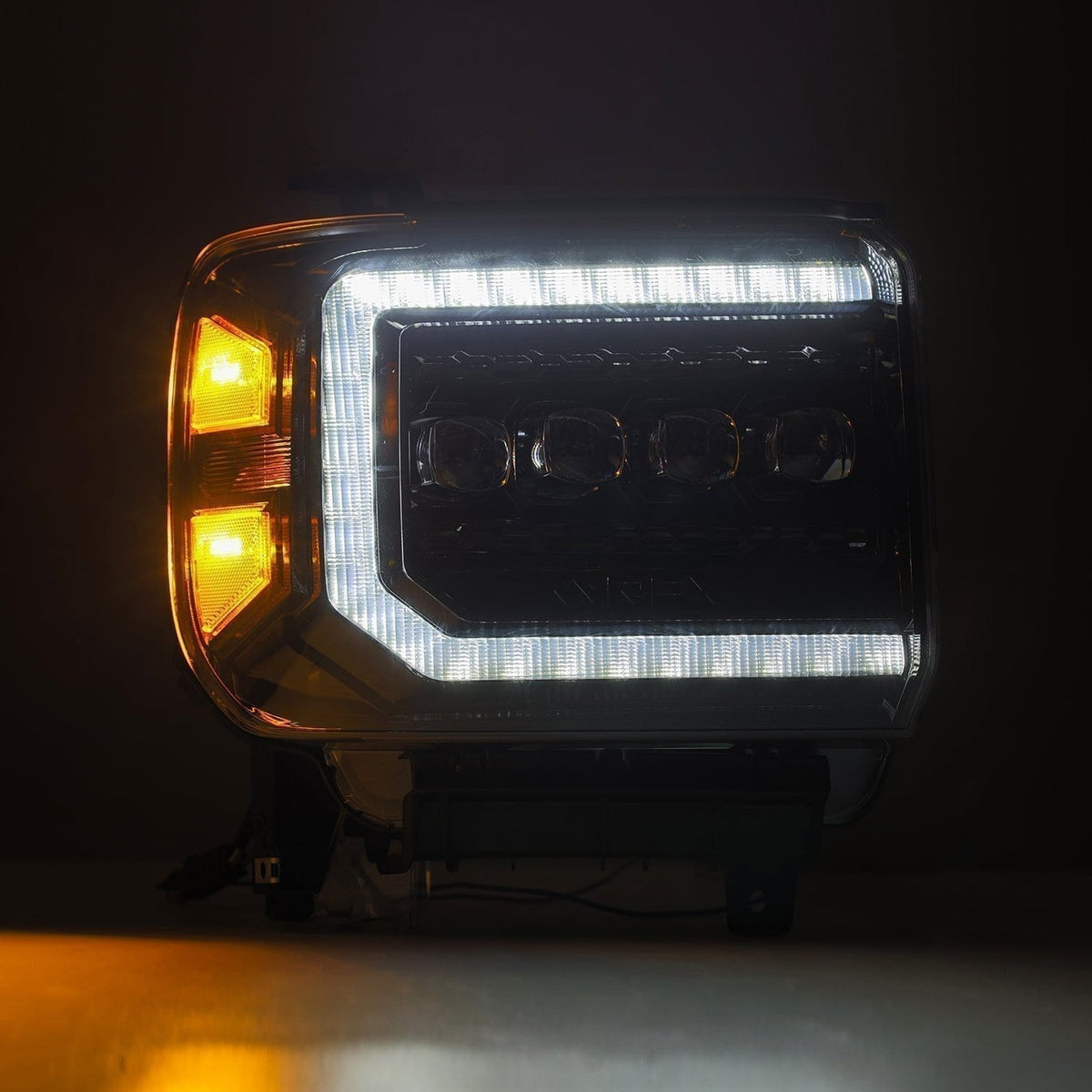 14-18 GMC Sierra NOVA-Series LED Projector Headlights Alpha-Black - view 8