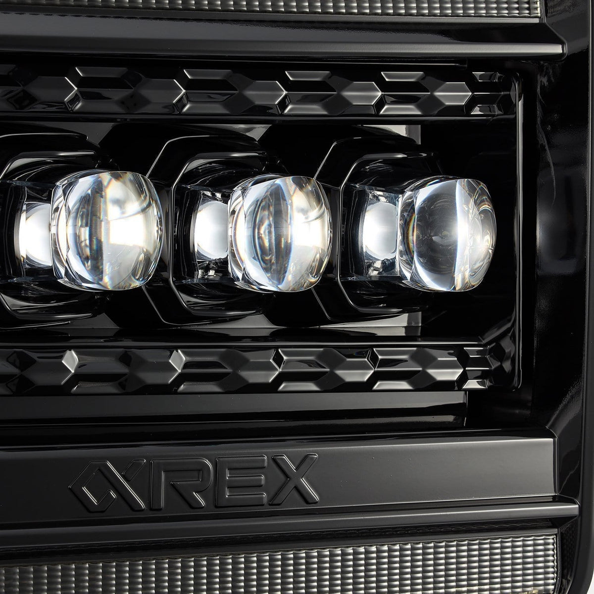 14-18 GMC Sierra NOVA-Series LED Projector Headlights Alpha-Black - view 4