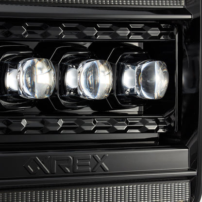 14-18 GMC Sierra NOVA-Series LED Projector Headlights Alpha-Black - view 4