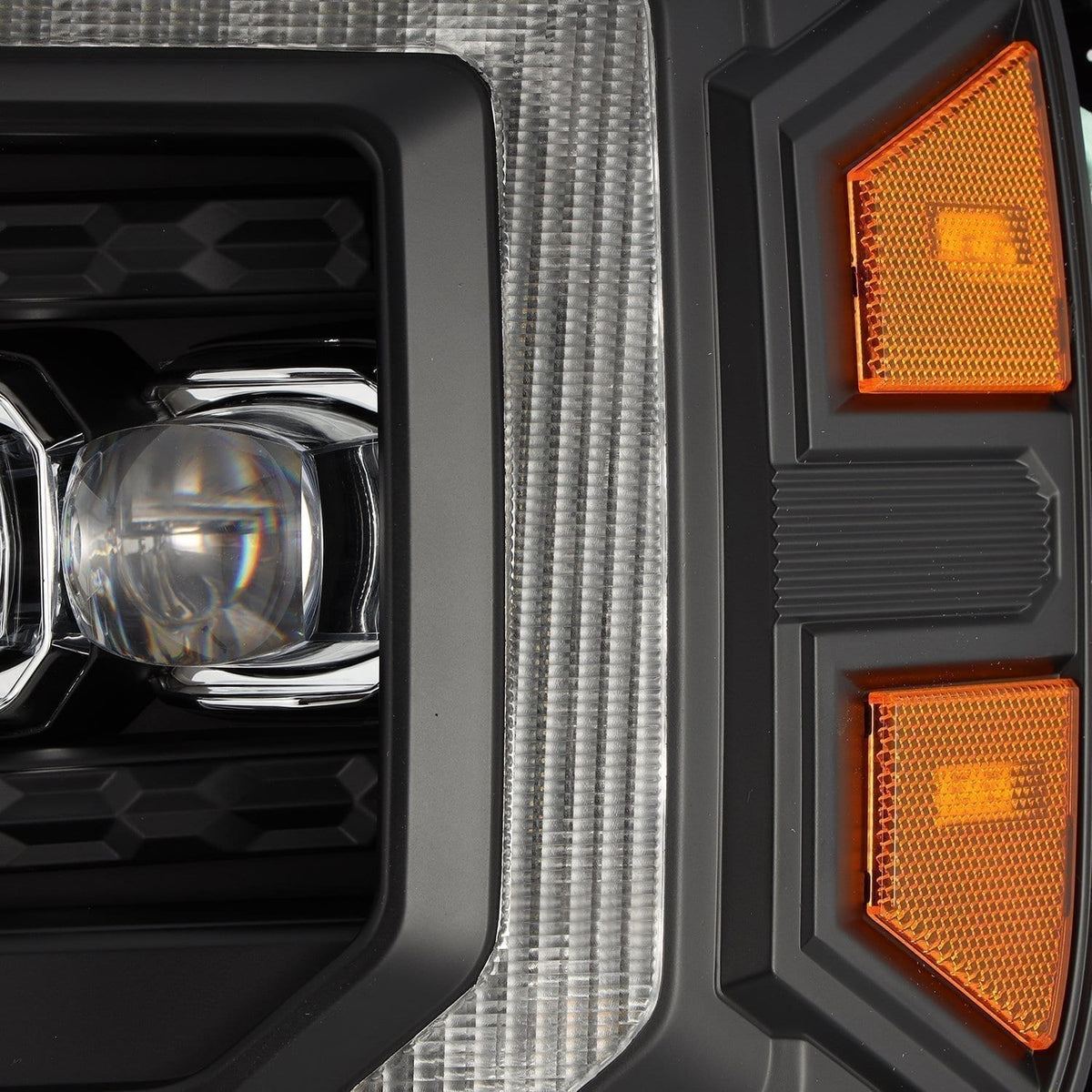 14-18 GMC Sierra NOVA-Series LED Projector Headlights Black - view 3