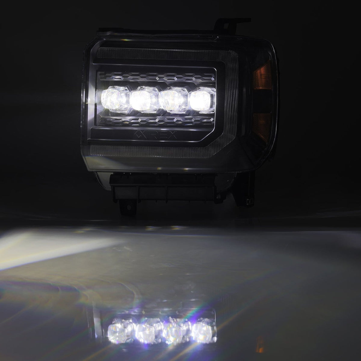 14-18 GMC Sierra NOVA-Series LED Projector Headlights Black - view 7