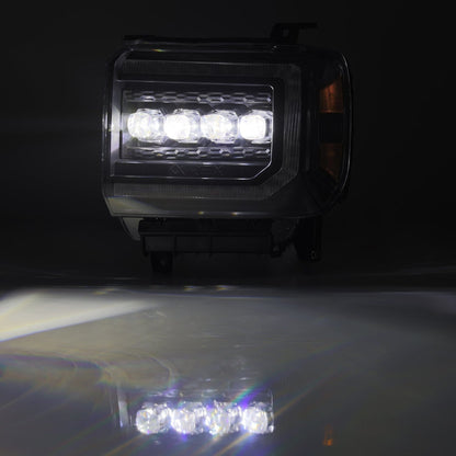 14-18 GMC Sierra NOVA-Series LED Projector Headlights Black - view 7