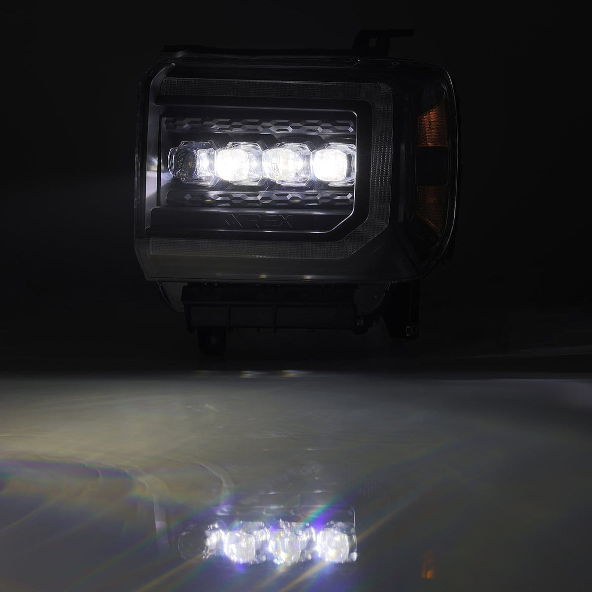 14-18 GMC Sierra NOVA-Series LED Projector Headlights Black - view 6