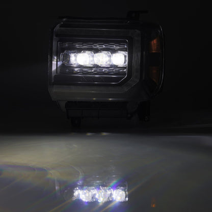 14-18 GMC Sierra NOVA-Series LED Projector Headlights Black - view 6