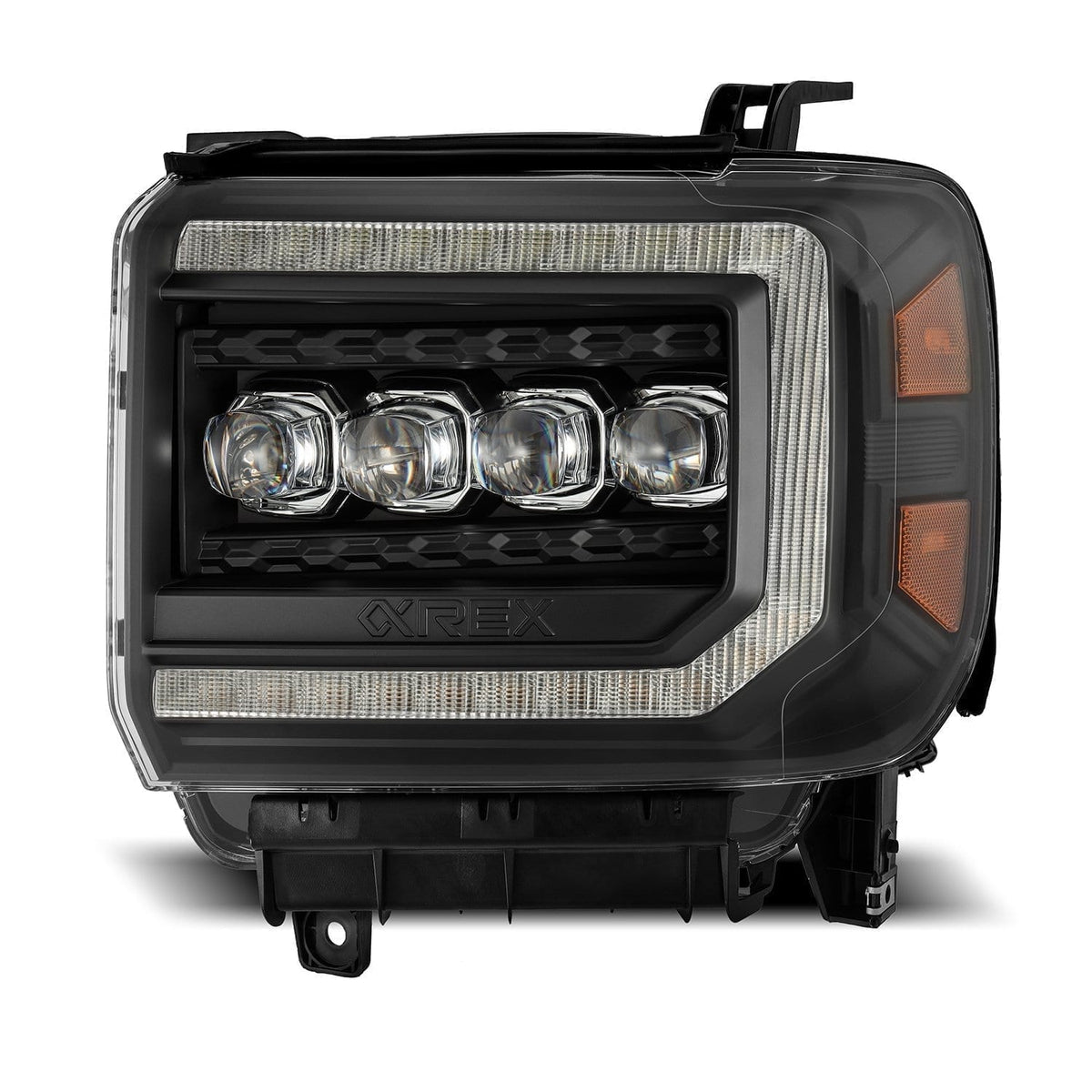 14-18 GMC Sierra NOVA-Series LED Projector Headlights Black - view 2