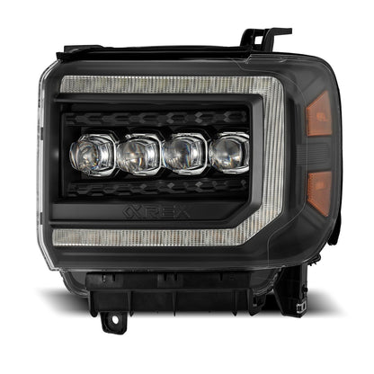 14-18 GMC Sierra NOVA-Series LED Projector Headlights Black - view 2