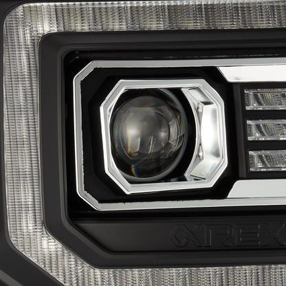 14-18 GMC Sierra PRO-Series Halogen Projector Headlights Black - view 6