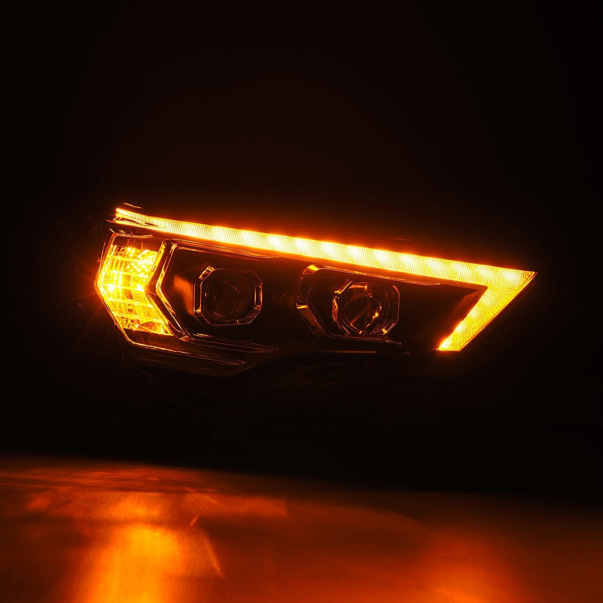 14-20 Toyota 4Runner MK II PRO-Series Halogen Projector Headlights Black - view 3