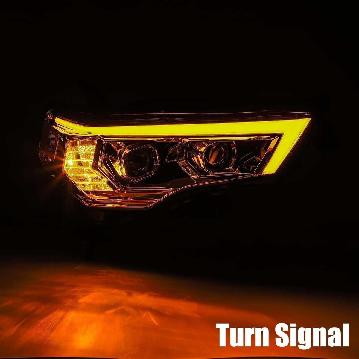 14-20 Toyota 4Runner PRO-Series Halogen Projector Headlights Chrome - view 6