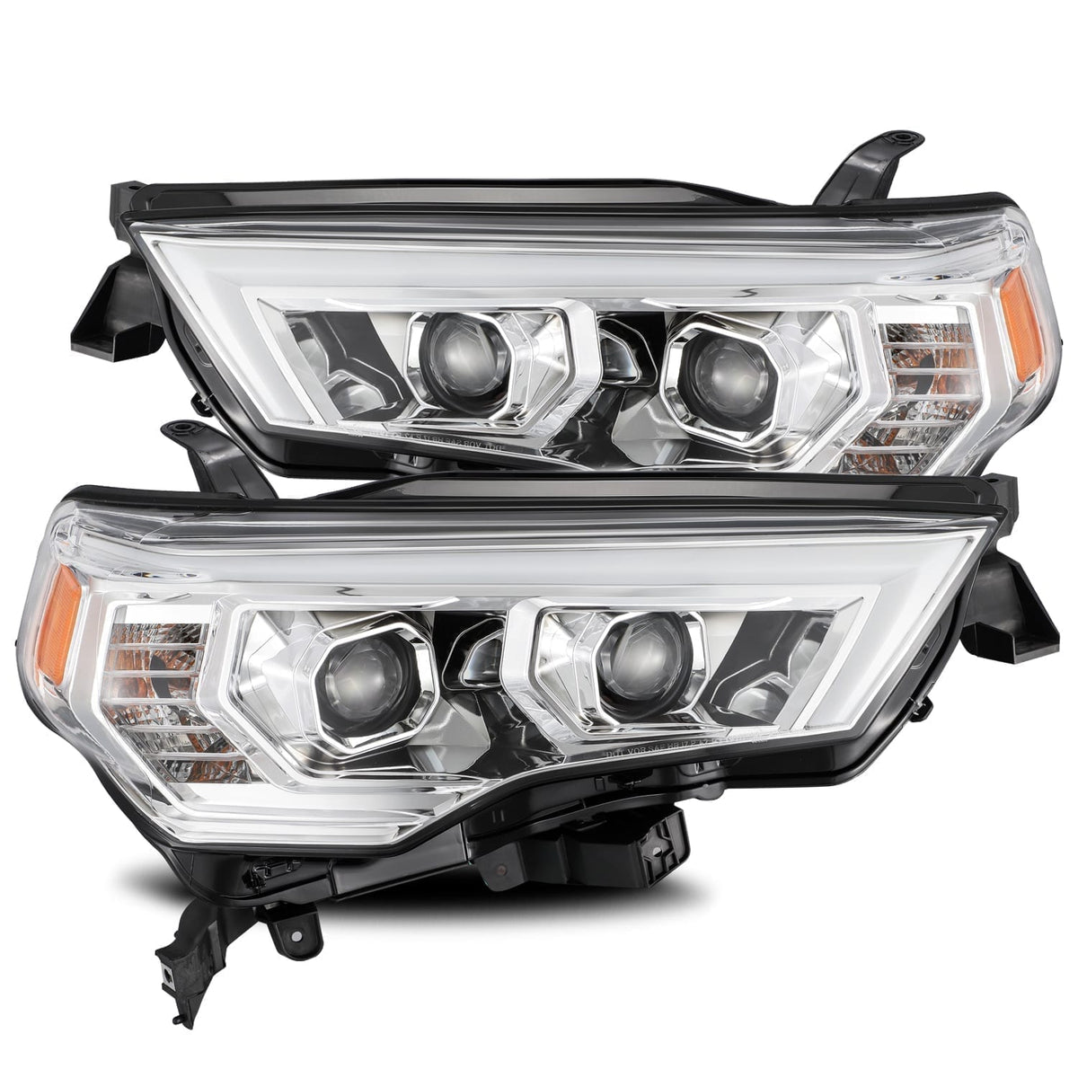 14-20 Toyota 4Runner PRO-Series Halogen Projector Headlights Chrome - view 1