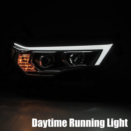 14-20 Toyota 4Runner PRO-Series Halogen Projector Headlights Chrome - view 5