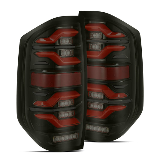 14-21 Toyota Tundra LUXX-Series LED Tail Lights Black-Red - view 1
