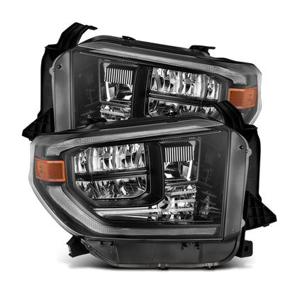 14-21 Toyota Tundra MK II LUXX-Series LED Crystal Headlights Alpha-Black - view 1