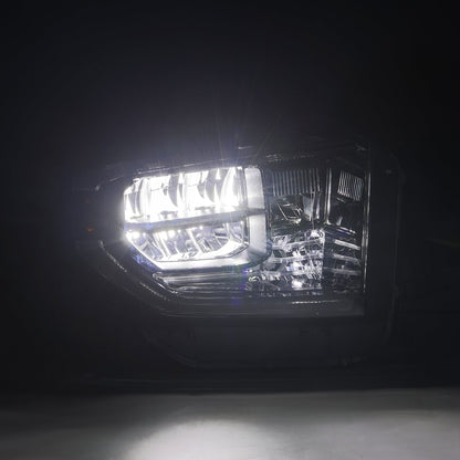 14-21 Toyota Tundra MK II LUXX-Series LED Crystal Headlights Alpha-Black - view 5