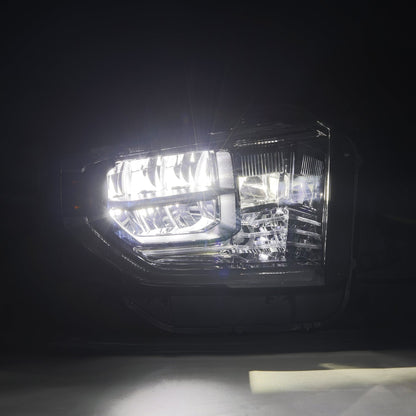 14-21 Toyota Tundra MK II LUXX-Series LED Crystal Headlights Alpha-Black - view 4