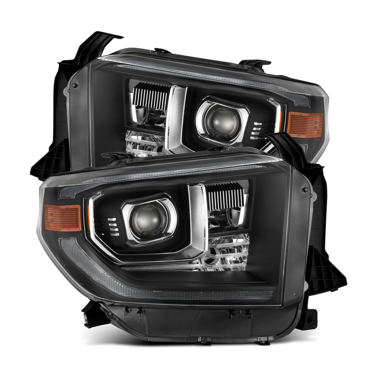 14-21 Toyota Tundra MK II LUXX-Series LED Projector Headlights Black - view 1