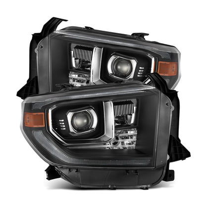 14-21 Toyota Tundra MK II LUXX-Series LED Projector Headlights Black - view 1