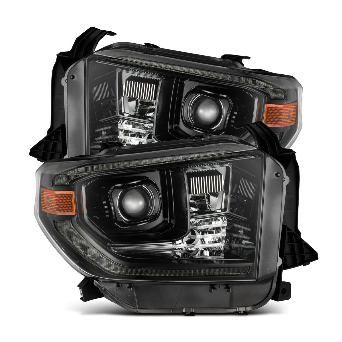 14-21 Toyota Tundra MK II PRO-Series Halogen Projector Headlights Alpha-Black - view 1
