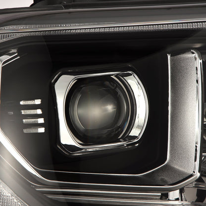 14-21 Toyota Tundra MK II PRO-Series Halogen Projector Headlights Black - view 9