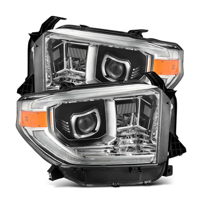 14-21 Toyota Tundra MK II PRO-Series Halogen Projector Headlights Chrome - view 1