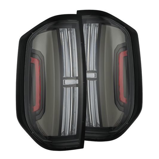 14-21 Toyota Tundra NOVA-Series Prismatic LED Tail Lights Black Clear - view 1