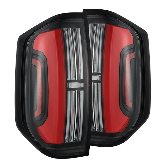 14-21 Toyota Tundra NOVA-Series Prismatic LED Tail Lights Black-Red - view 1