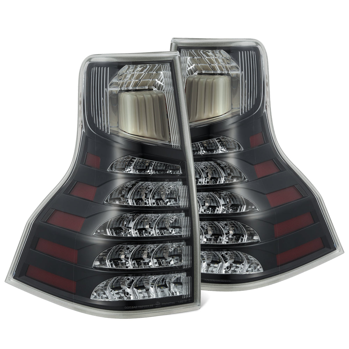 14-23 Lexus GX 460 PRO-Series LED Tail Lights Black Clear - view 1