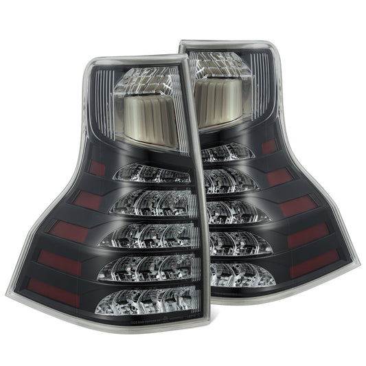 14-23 Lexus GX 460 PRO-Series LED Tail Lights Black Clear - view 1
