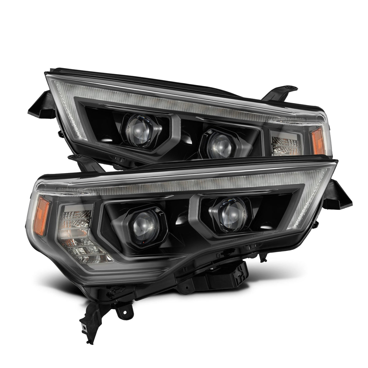 14-24 Toyota 4Runner MK II LUXX-Series LED Projector Headlights Alpha-Black - view 1