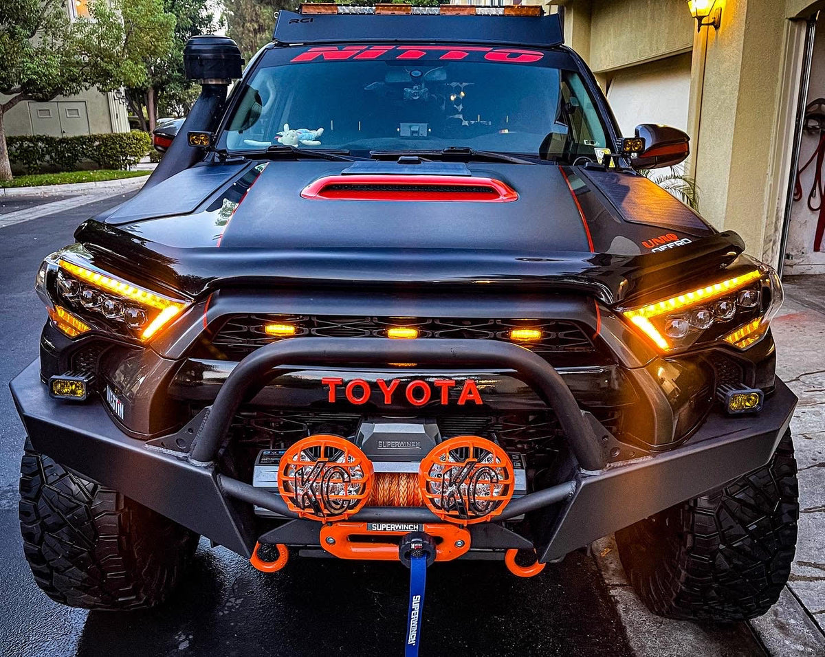14-24 Toyota 4Runner MK II NOVA-Series LED Projector Headlights Alpha-Black - view 4