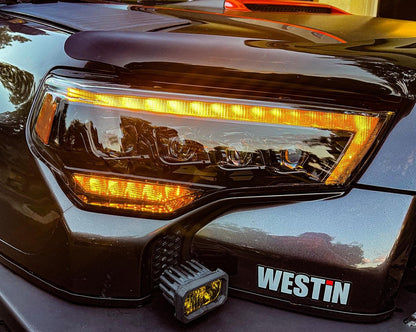 14-24 Toyota 4Runner MK II NOVA-Series LED Projector Headlights Black - view 3