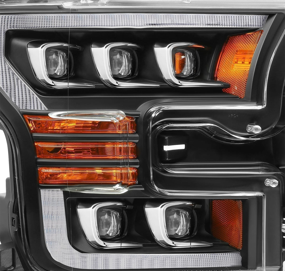 15-17 Ford F150 / 17-20 F150 Raptor NOVA-Series LED Projector Headlights Black - view 2